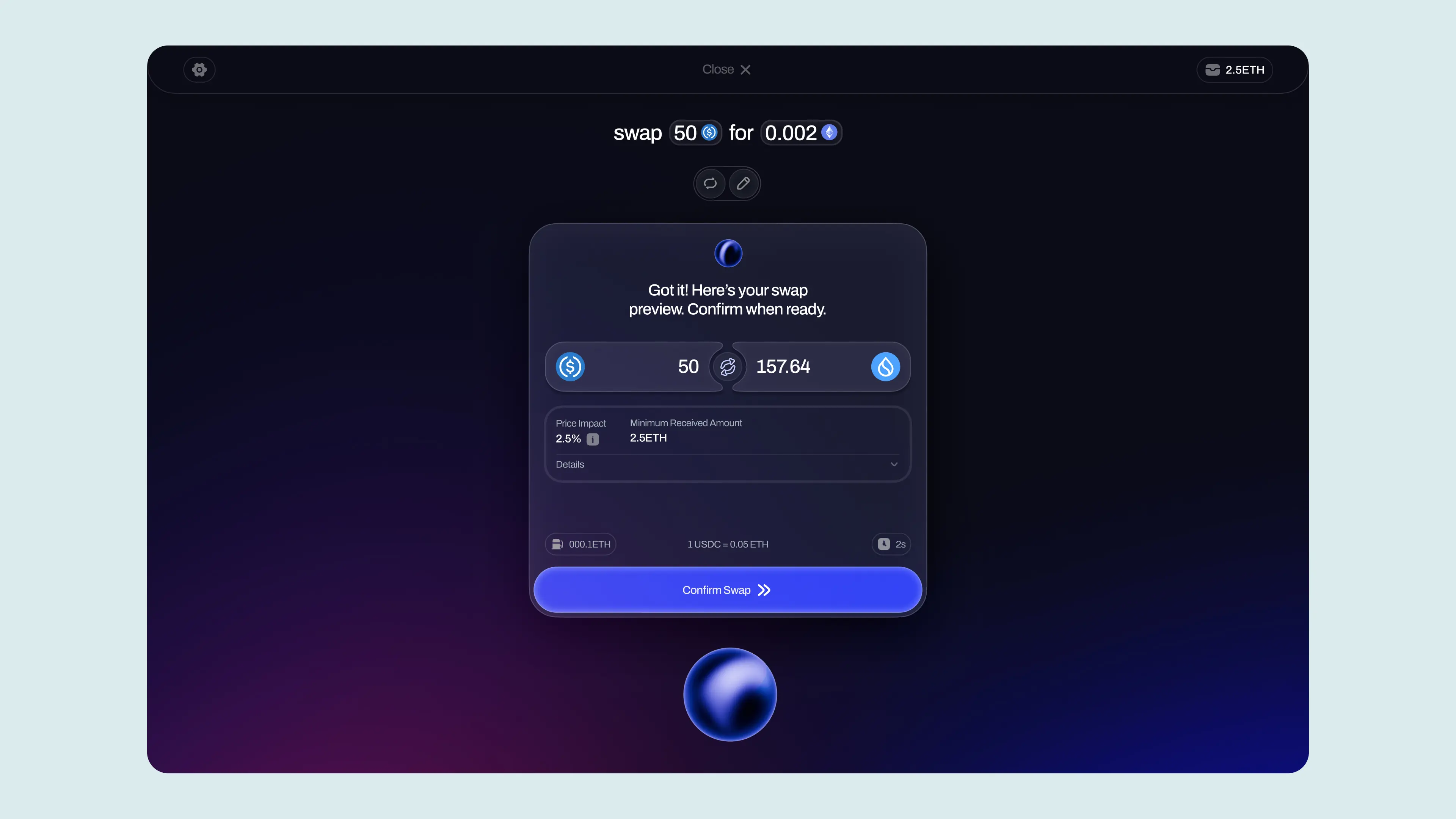 Prisp Wallet UI