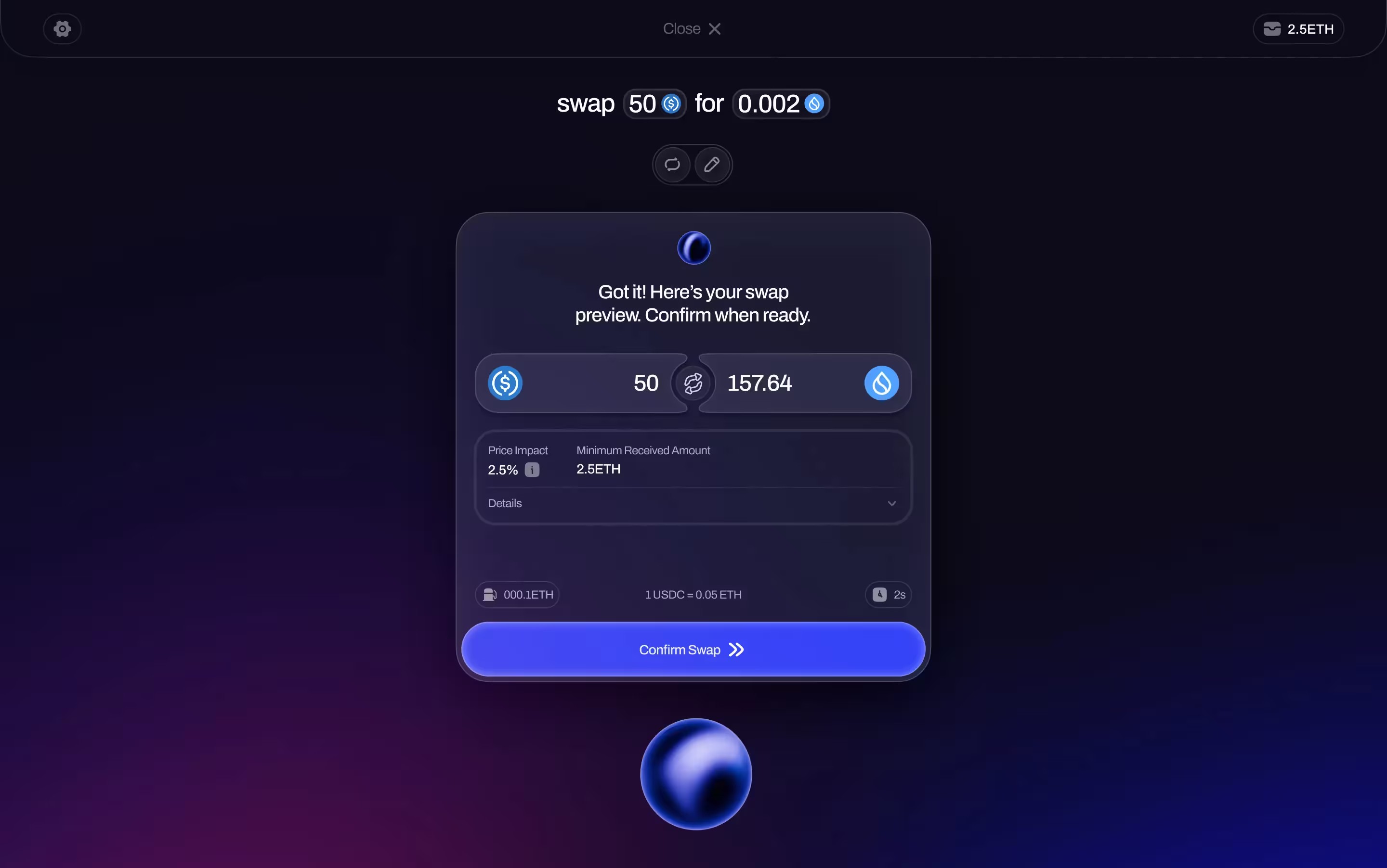 Prisp Wallet UI
